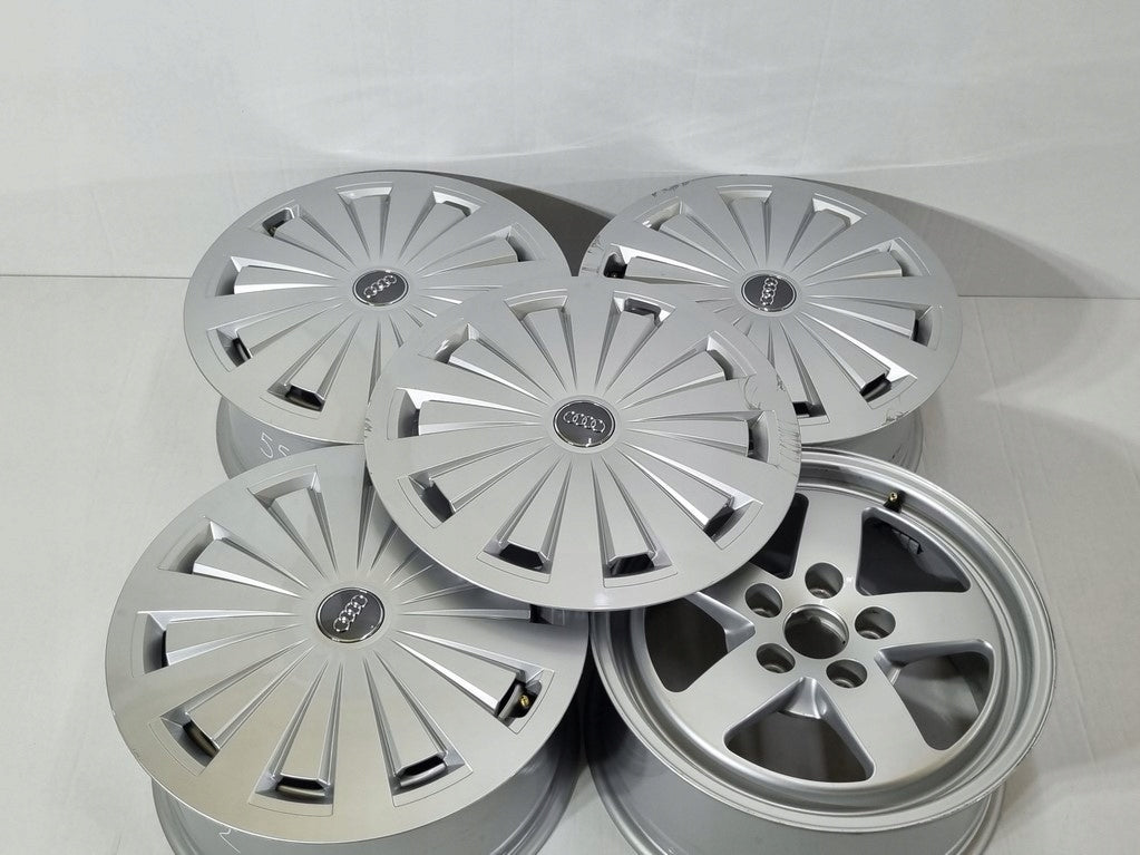 4x Alufelge 16 Zoll 7.0" 5x112 35ET Glanz Silber 8W0601025 Audi Rim Wheel