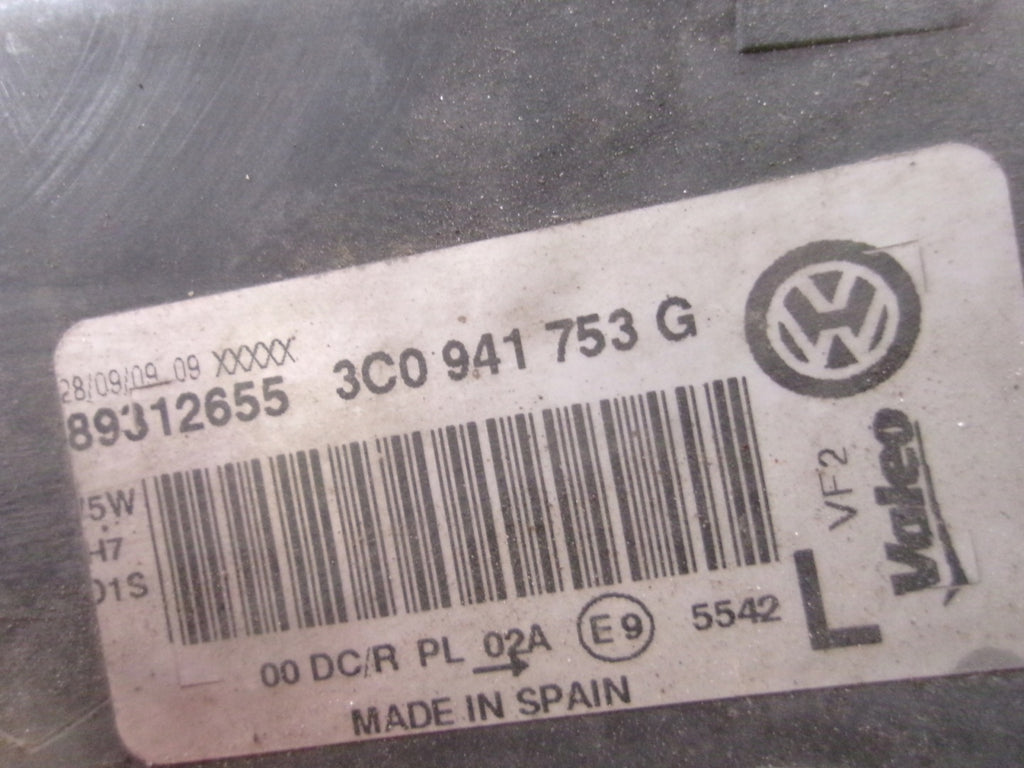 Frontscheinwerfer VW Passat 3C0941753G 89312655 Links Scheinwerfer Headlight SCH6183165997ui