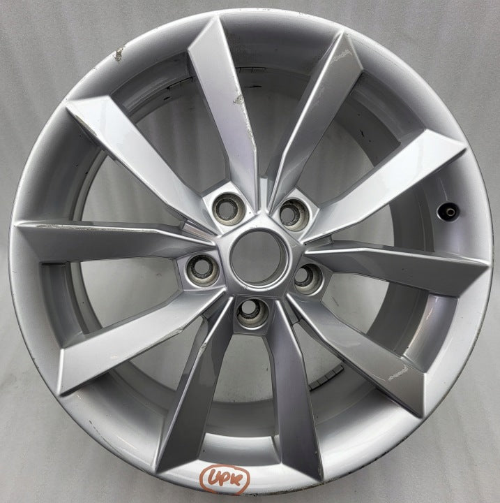 1x Alufelge 17 Zoll 7.0" 5x112 45ET Glanz Silber 5L0601025K Skoda Yeti 5l FEL1899823364fl