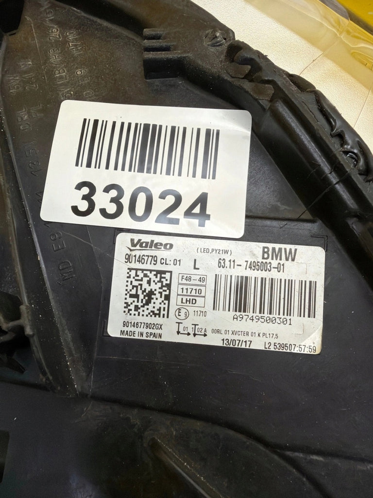 Frontscheinwerfer BMW X1 F48 7495003-01 LED Links Scheinwerfer Headlight SCH6223410974jd