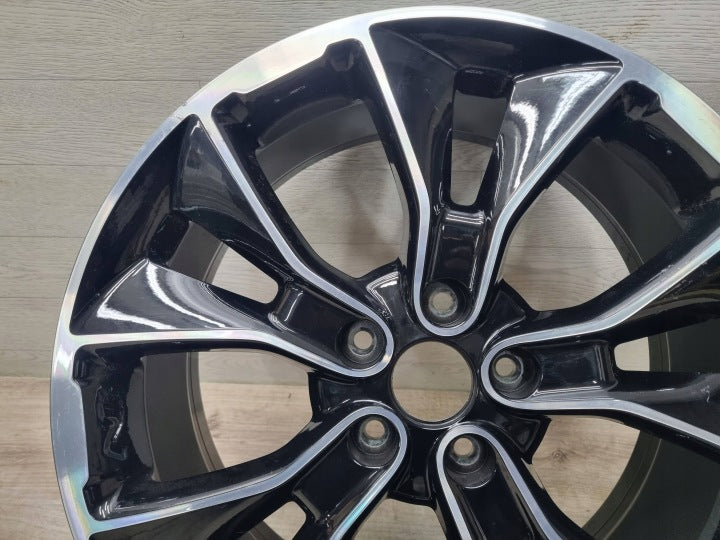 1x Alufelge 19 Zoll 8.0" 5x114.3 55ET Glanz Schwarz 52910-S0100 Hyundai I30 FEL4990542260oc