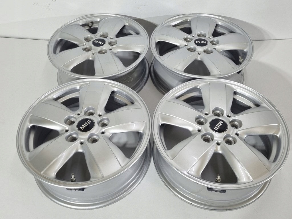 4x Alufelge 15 Zoll 5.5" 5x112 46ET Glanz Silber 6855101 Mini Rim Wheel FEL6463992510ih
