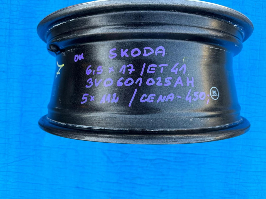 1x Alufelge 17 Zoll 6.5" 5x112 41ET Glanz Graphit 3V0601025AH Mg Superb FEL1872847046qx