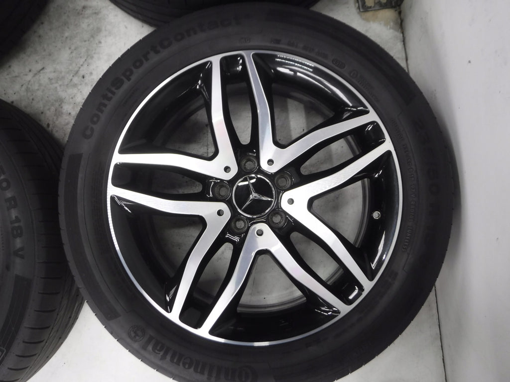 4x Alufelge 18 Zoll 7.0" 5x112 46ET Glanz Schwarz A1564010100 Mercedes-Benz X156 FEL1557335002nz