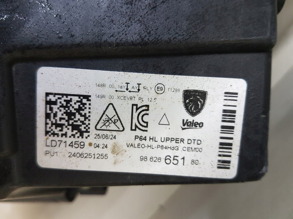 Frontscheinwerfer Peugeot 5008 I 9862665180 LED Rechts Scheinwerfer Headlight SCH2230710197dq