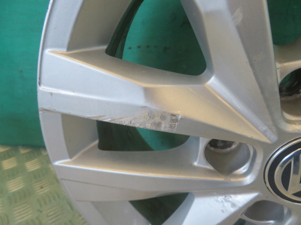 1x Alufelge 16 Zoll 6.5" 5x120 51ET Glanz Silber 7E0601025N VW I Rim Wheel FEL3057667064sn