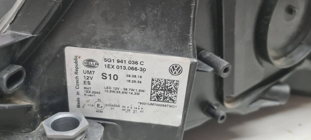 Frontscheinwerfer VW Golf VII 5G1941036C Rechts Scheinwerfer Headlight SCH3097674280hw