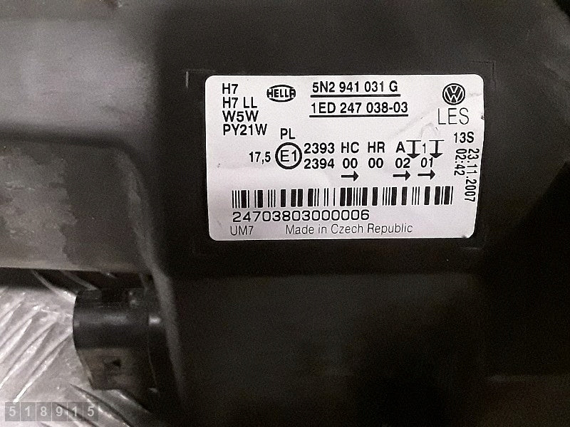 Frontscheinwerfer VW Tiguan 5N2941031G Links Scheinwerfer Headlight SCH9809564548mo