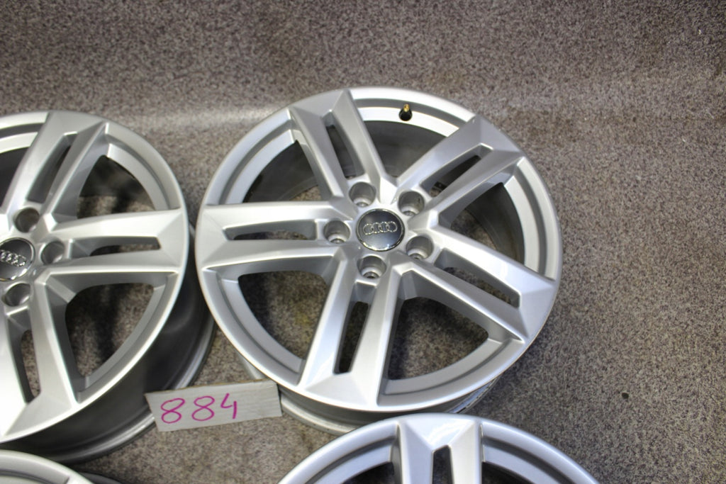 4x Alufelge 17 Zoll 7.0" 5x112 Glanz Silber 8W0601025P Audi A4 B9 Rim Wheel FEL9535909812is