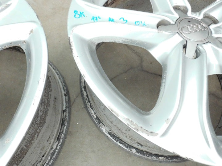 4x Alufelge 17 Zoll 7.5" 5x112 8K0601025BK Audi C6 A4 B8 Rim Wheel FEL7754779382jp