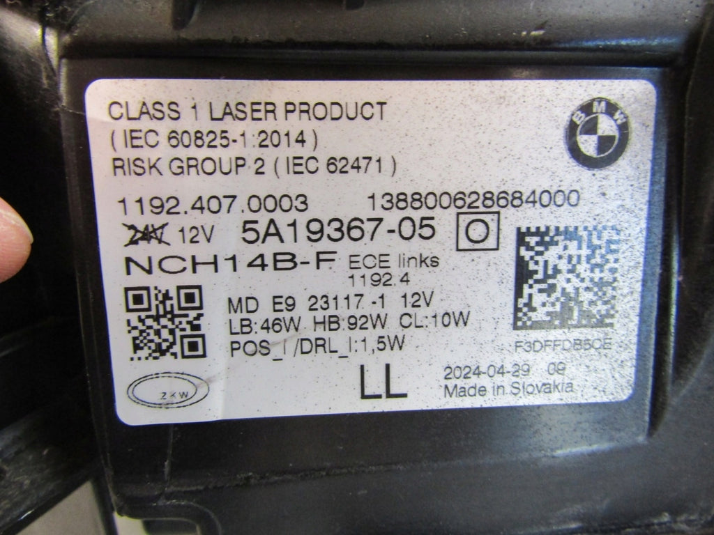 Frontscheinwerfer BMW 4 G22 G82 G23 G26 5A19367-05 Laser Links Headlight SCH6430305015qe