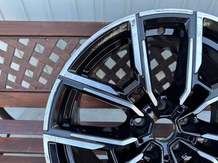 1x Alufelge 19 Zoll 9.0" 5x112 42ET Glanz Schwarz 8747305 BMW I4 Rim Wheel FEL4551393592pg