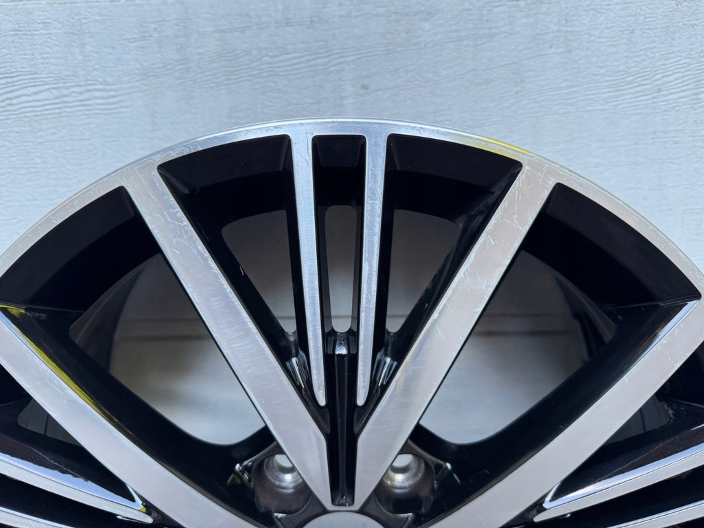 1x Alufelge 17 Zoll 7.0" 5x112 54ET Glanz Schwarz 5K0601025AS VW Golf VI I Caddy FEL7115469434oa