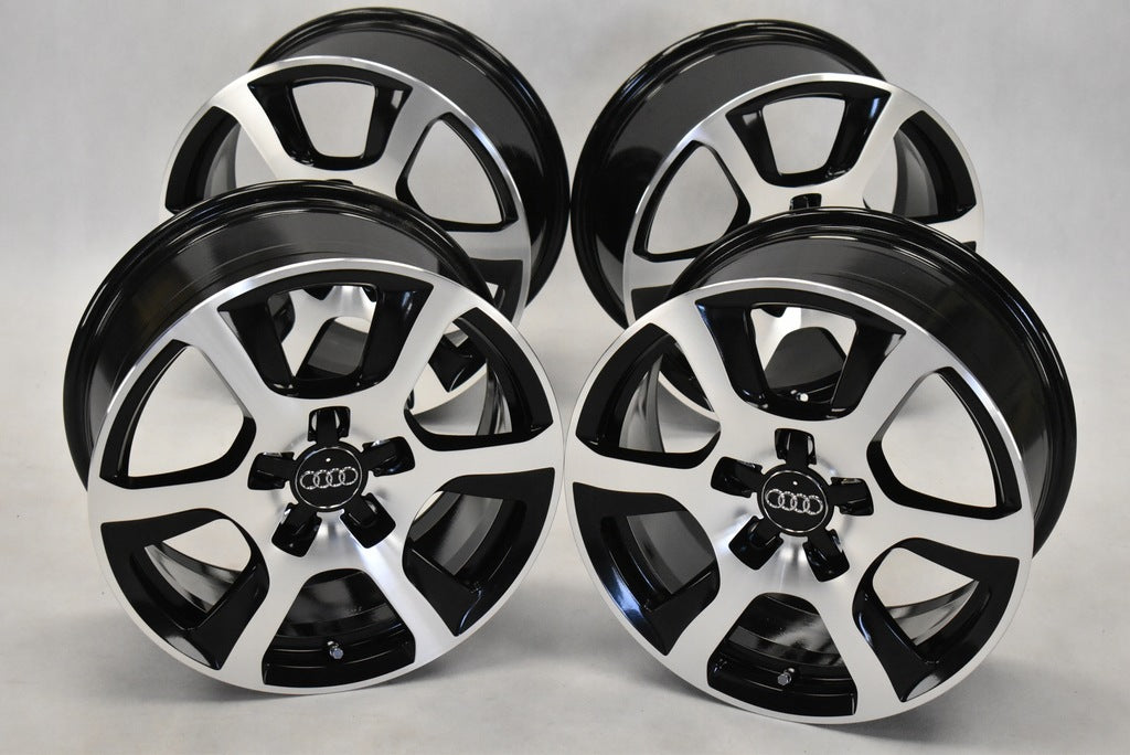 4x Alufelge 16 Zoll 7.5" 5x112 45ET Glanz Schwarz 8K0601025F Audi A4 B7 C7 FEL8843276855xp