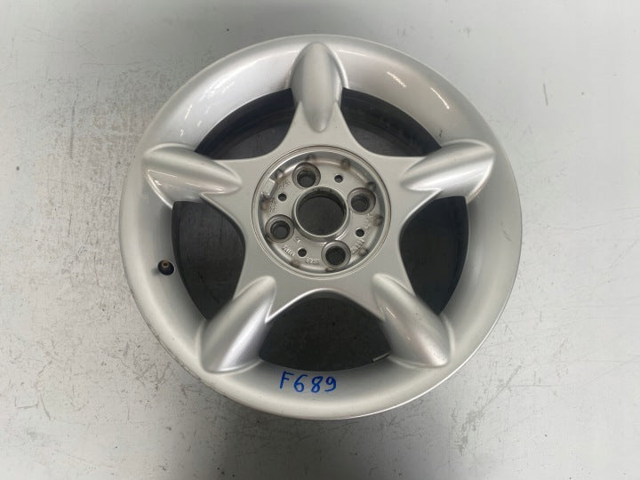 1x Alufelge 16 Zoll 6.5" 4x100 48ET Glanz Silber Mini R50 Rim Wheel FEL8406700306ti