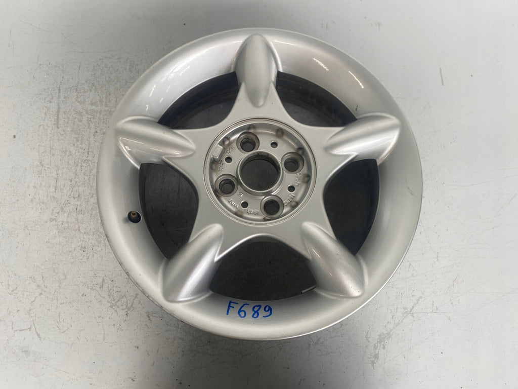 1x Alufelge 16 Zoll 6.5" 4x100 48ET Glanz Silber Mini R50 Rim Wheel FEL8406700306ti