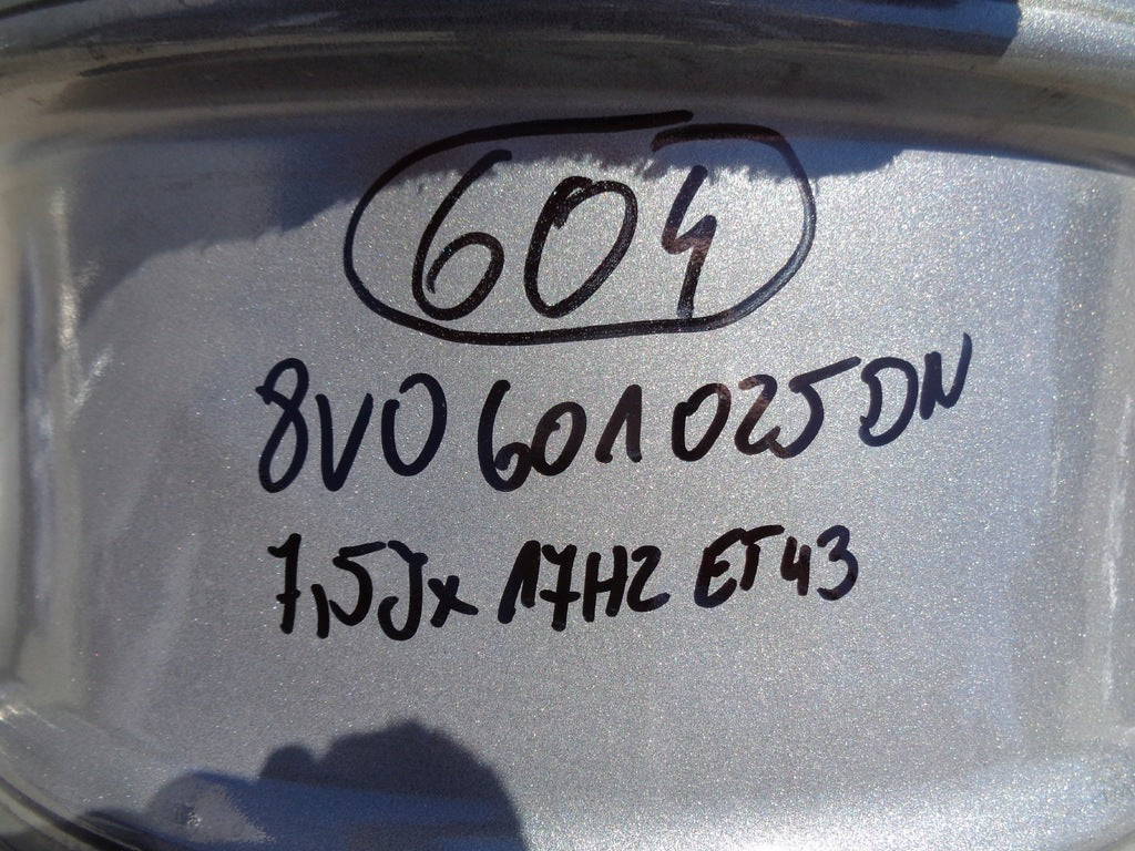 1x Alufelge 17 Zoll 7.5" 5x112 43ET Silber 8V0601025 Audi A3 Rim Wheel FEL3776668788yw