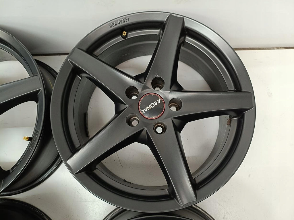 4x Alufelge 17 Zoll 8.0" 5x112 48ET Schwarz Audi I Rim Wheel FEL2406279908ie