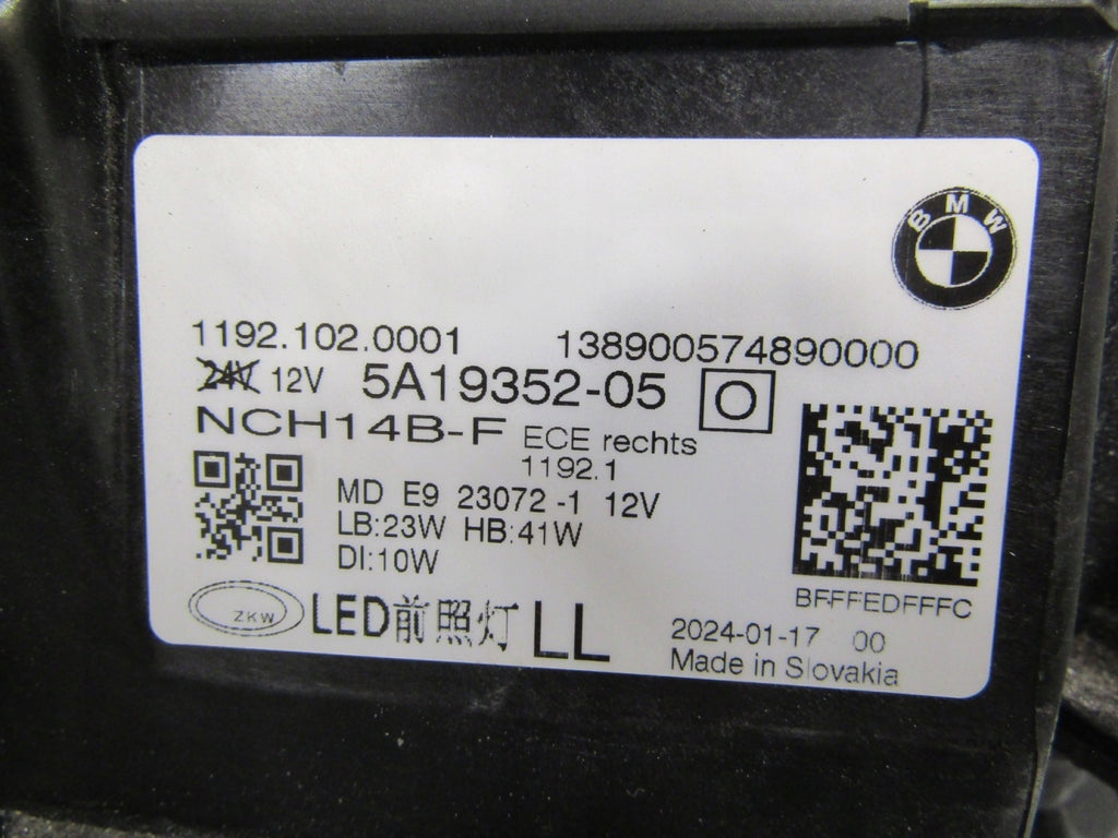 Frontscheinwerfer BMW 4 G22 G82 G23 G26 5A19352 LED Rechts Headlight SCH7574281917sc