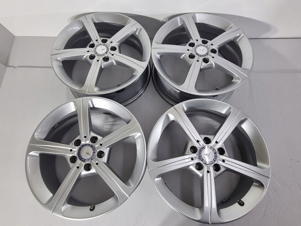 4x Alufelge 17 Zoll 6.5" 5x112 44ET Glanz Silber A1774011200 Mercedes-Benz Cla FEL1381032727wo
