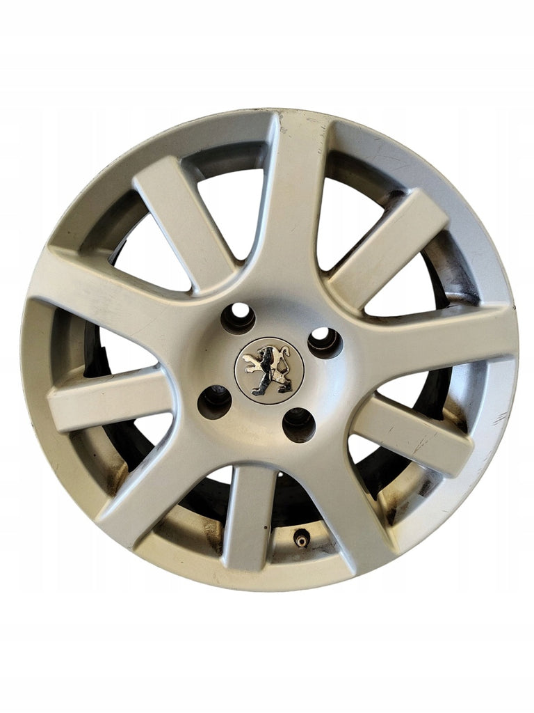 1x Alufelge 15 Zoll 6.0" 4x108 Glanz Silber Peugeot 307 Rim Wheel FEL6074603863xx