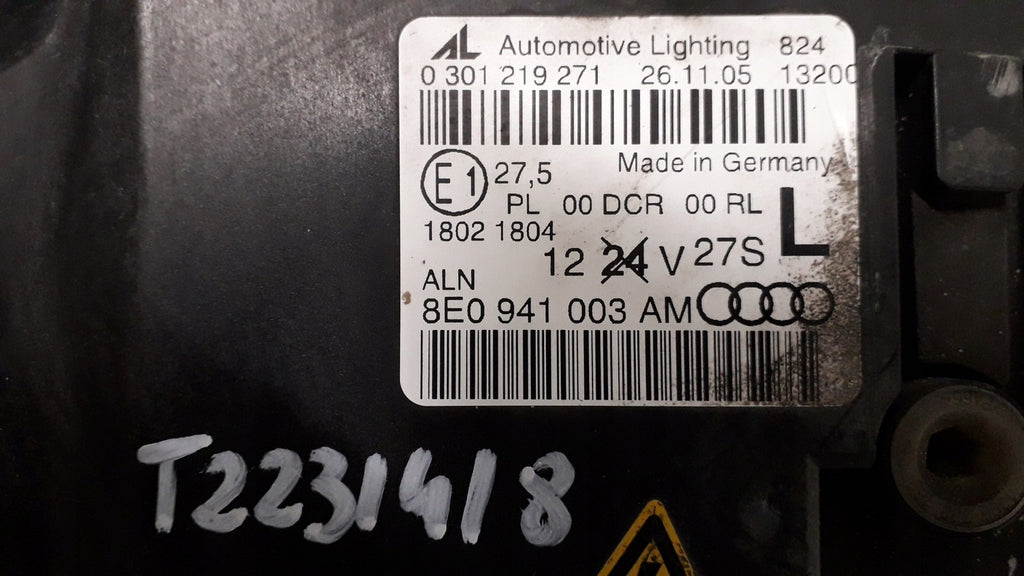 Frontscheinwerfer Audi A4 B7 8E0941003AM Xenon Links Scheinwerfer Headlight