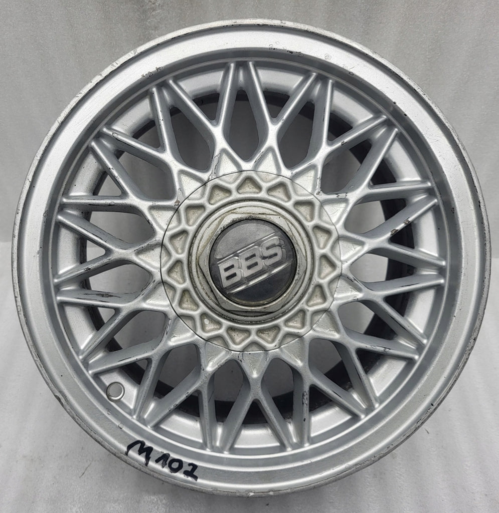 1x Alufelge 14 Zoll 6.5" 4x100 30ET Matt Silber 2225540 BMW 3 E30 Rim Wheel FEL1588023342to