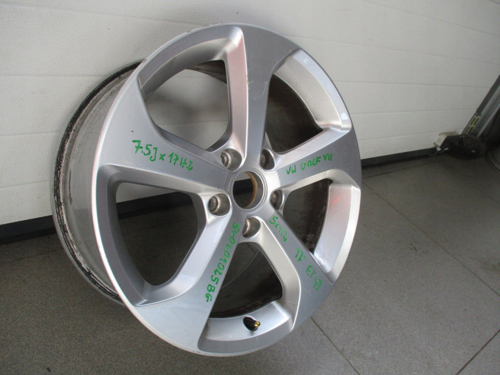 1x Alufelge 17 Zoll 7.5" 5x112 5G0601025BG VW Golf Vii Rim Wheel FEL3065561915gg