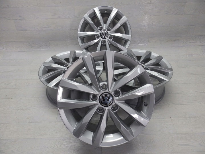 4x Alufelge 16 Zoll 6.5" 5x112 40ET 5TA601025 VW Touran Rim Wheel FEL6227764221jd