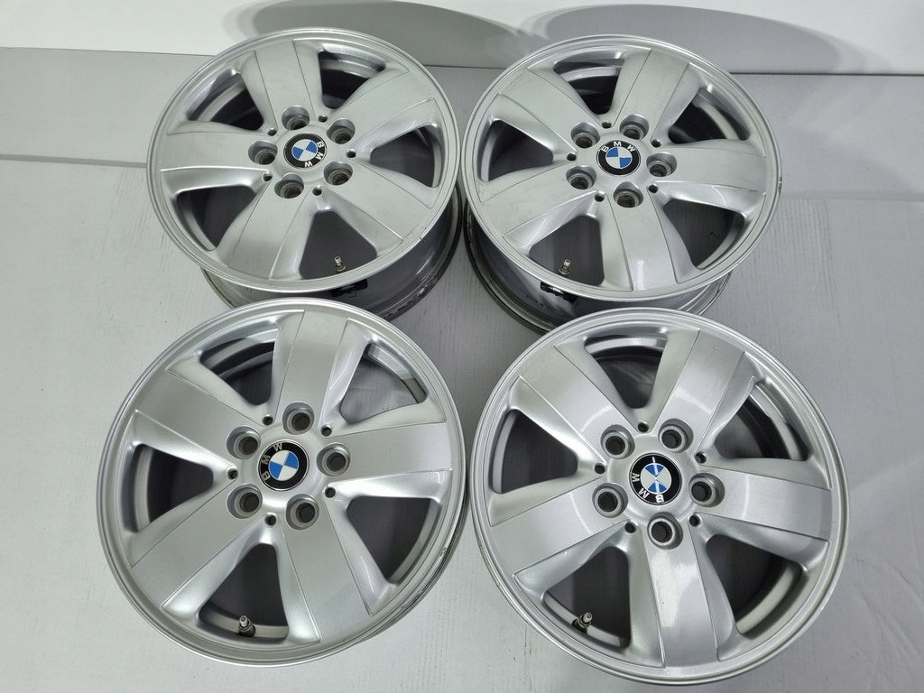 4x Alufelge 15 Zoll 5.5" 5x112 46ET Glanz Silber 6855101 Mini Rim Wheel FEL1880901952yc