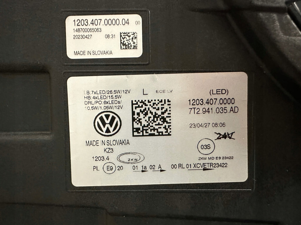 Frontscheinwerfer VW Transporter 7T1941078B LED Ein Stück (Rechts oder Links) SCH3060743119ut