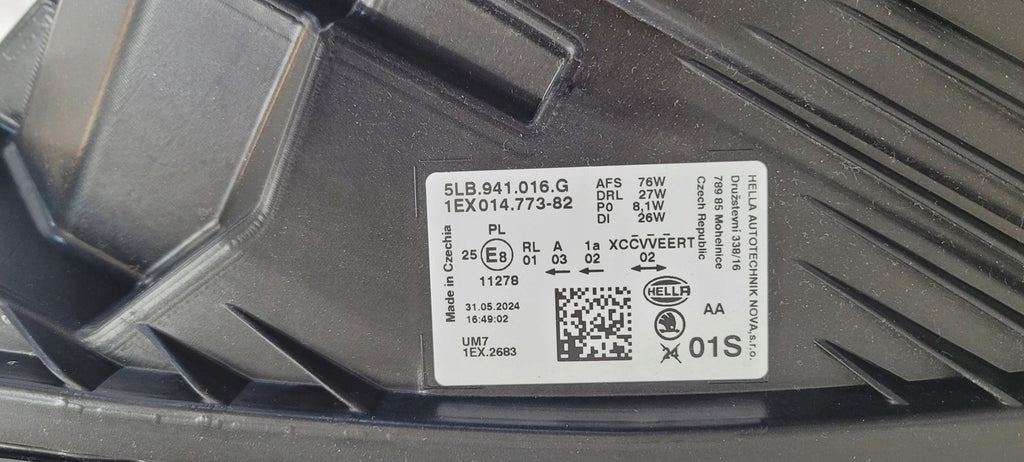 Frontscheinwerfer Skoda Enyaq IV 5LB941016G Rechts Scheinwerfer Headlight