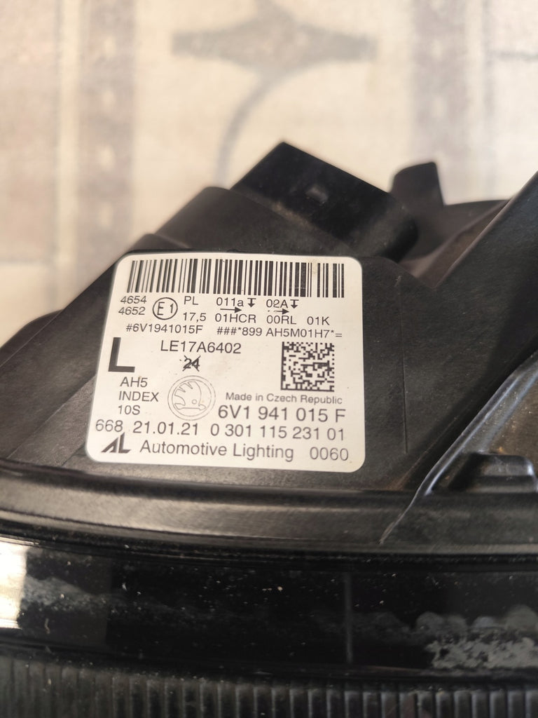 Frontscheinwerfer Skoda Fabia III 6V1941015 LED Links Scheinwerfer Headlight