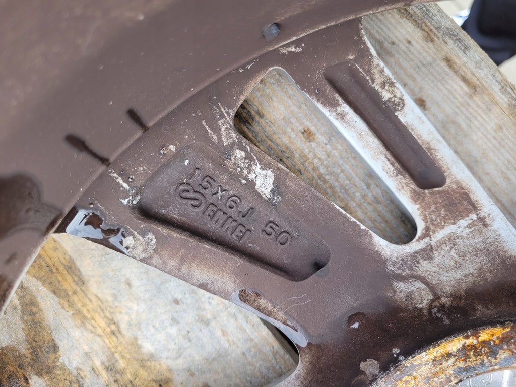 1x Alufelge 15 Zoll 6.0" 4x100 50ET T5A15060A Honda Jazz Rim Wheel