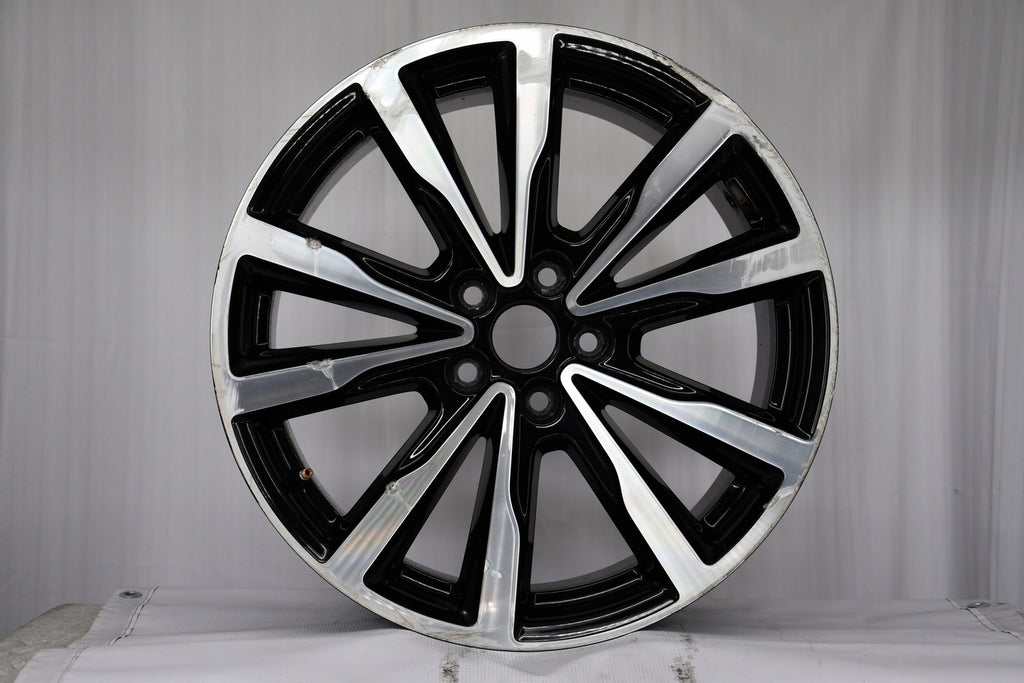1x Alufelge 18 Zoll 7.5" 4x108 52 5ET Glanz Schwarz GJ5C-1007-P2A Ford Kuga
