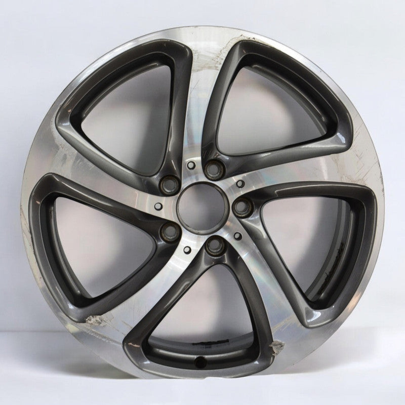 1x Alufelge 18 Zoll 8.0" 5x112 43ET Glanz Schwarz A2134013200 Mercedes-Benz