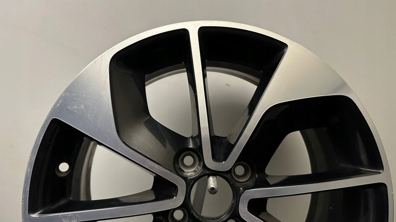 1x Alufelge 16 Zoll 6.5" 4x100 44ET Glanz Schwarz 403009007R Renault Rim Wheel FEL4870100801ey