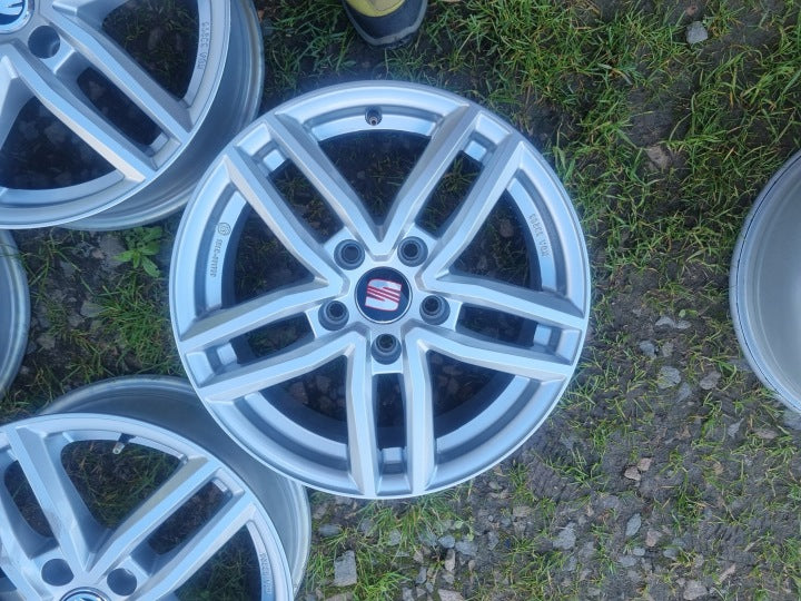 4x Alufelge 16 Zoll 6.5" 5x112 46ET Glanz KBA53206 VW Golf Rim Wheel FEL2849935704jq