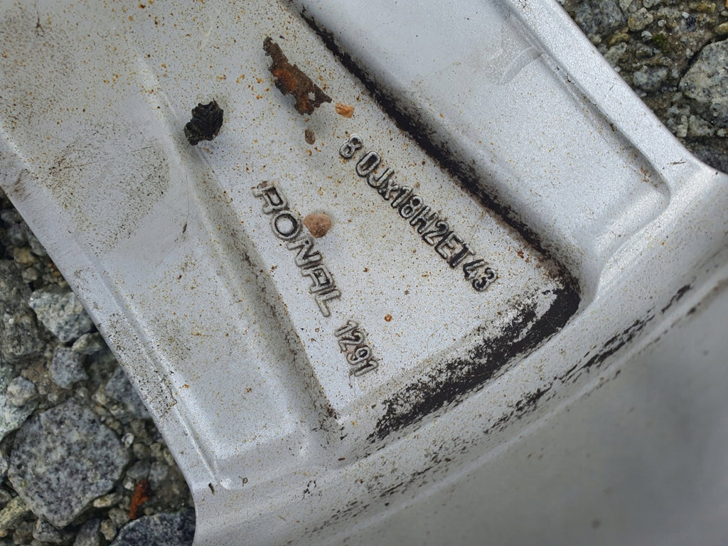 1x Alufelge 18 Zoll 8.0" 5x112 43ET Glanz Silber 8E0601025AK Audi A6 C6 A4 B7 B6 FEL3948923535lx