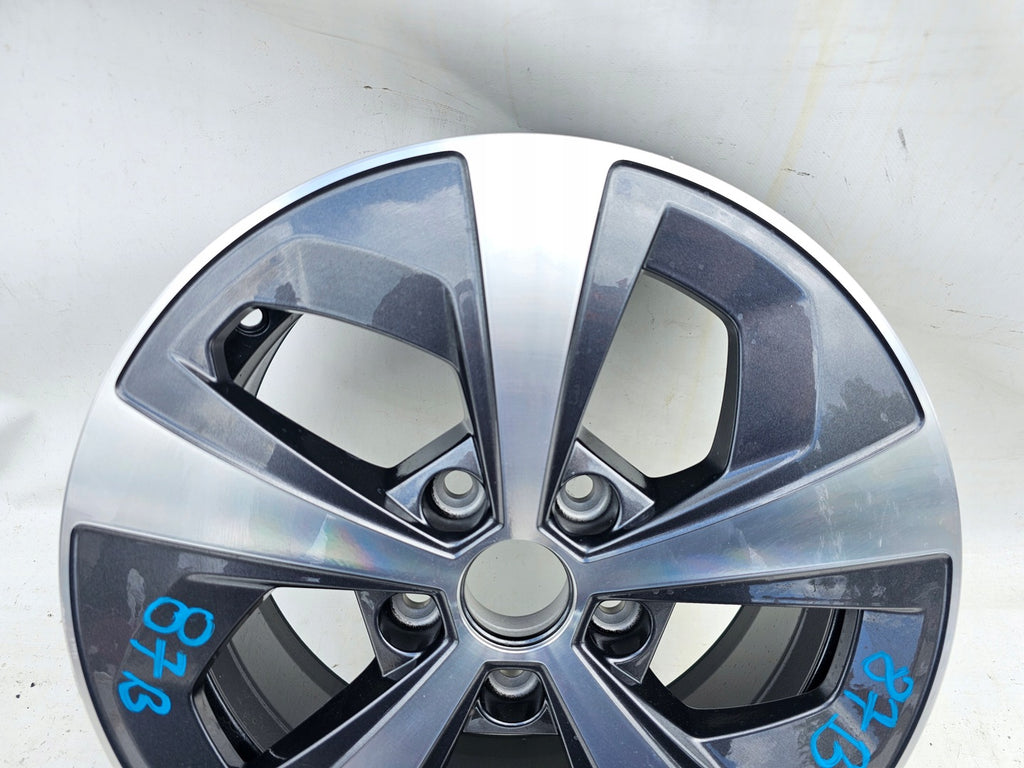 1x Alufelge 16 Zoll 6.5" 5x112 46ET Glanz Silber 5E0601025 Skoda Octavia Iii