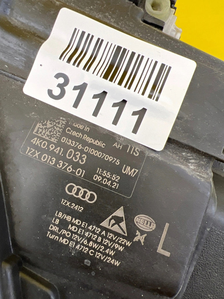 Frontscheinwerfer Audi A6 C8 4K0941033 LED Links Scheinwerfer Headlight SCH9688275494tu