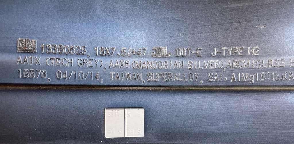 1x Alufelge 18 Zoll 7.5" 4x100 47ET 13380525 Opel Adam Rim Wheel