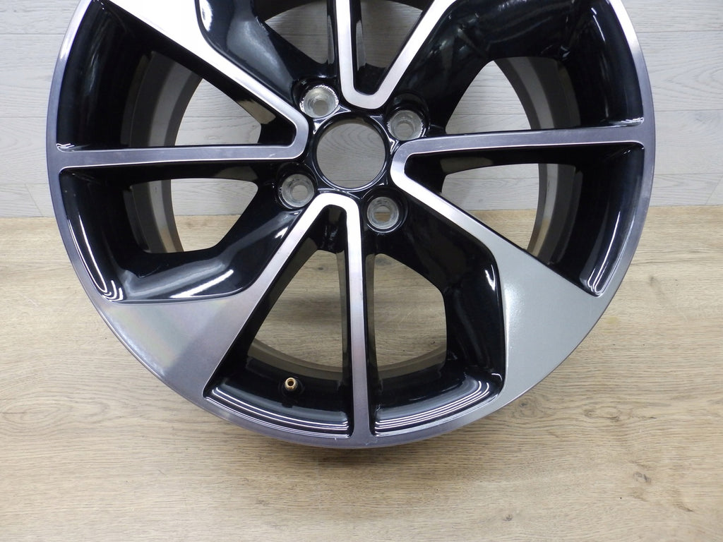 1x Alufelge 16 Zoll 6.5" 4x100 44ET Glanz Schwarz 403009007R Renault Clio Iv