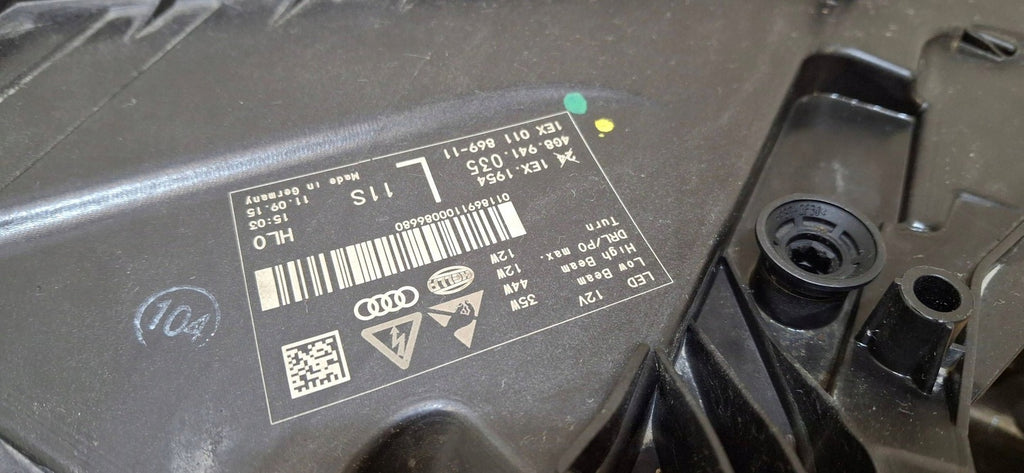 Frontscheinwerfer Audi A7 4G8941035 Links Scheinwerfer Headlight