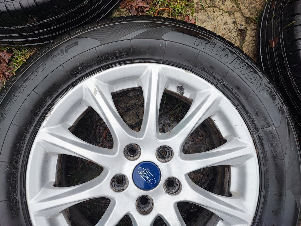 1x Alufelge 16 Zoll 6.5" 5x108 50ET Glanz Silber DS7C-1007-K2A Ford Mondeo