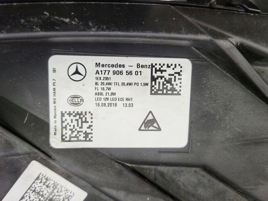 Frontscheinwerfer Mercedes-Benz W177 A1779065601 Rechts Scheinwerfer Headlight SCH7837564314gb