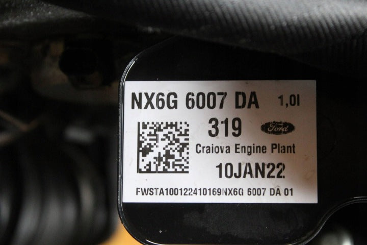 Motor Ford Fiesta II Fbd NX6G R0DA 1.0 97PS 71kW 2018 Benzin Engine Unkomplett MOT7619608506xx