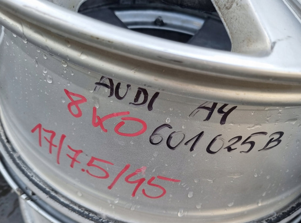 1x Alufelge 17 Zoll 7.5" 5x112 45ET Glanz Silber 8K0601025B Audi A4 B8 Rim Wheel FEL8638424914by