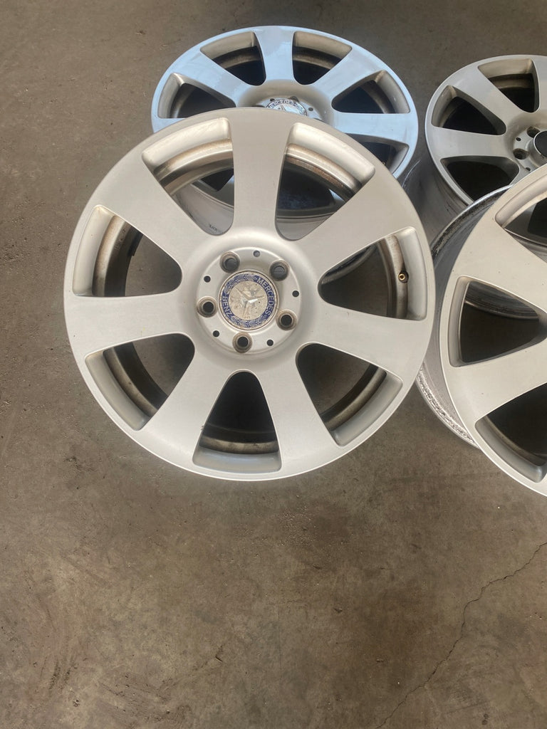 4x Alufelge 17 Zoll 7.5" 5x112 47 5ET Glanz Silber Mercedes-Benz Rim Wheel FEL1865848523lo