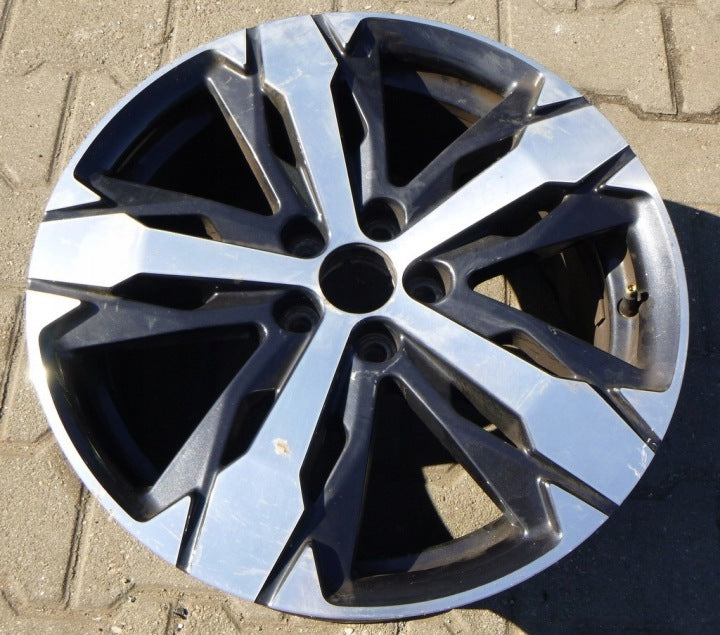 1x Alufelge 18 Zoll 7.5" 5x108 49ET Glanz Silber 9811635077 Peugeot Rim Wheel FEL6927964783ai
